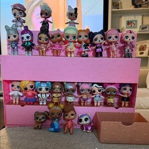 L.O.L. Surprise! Doll Collection with Pink Display Case